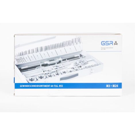 Set utensili filettatura GSR 00708110 HSS-G M3 M24