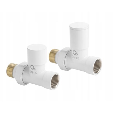 SET VALVOLE PER RADIATORE BIANCHE DIRITTE