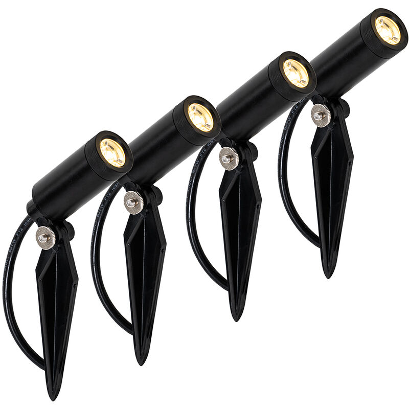 Image of Set of 4 Black Spike Lights&hellip;