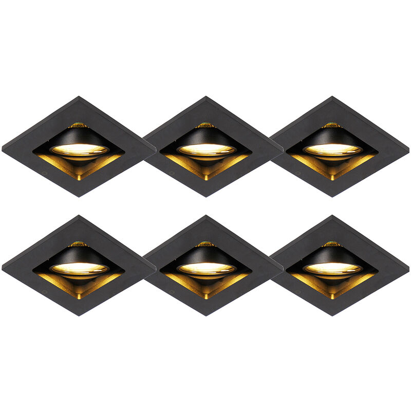 Image of Set of 6 Modern Recessed Spotlights&hellip;