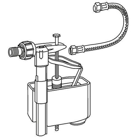 Set vanne de remplissage avec vanne de remplissage, flexible