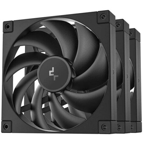 Set ventole 140x140 DeepCool per case 140mm Nero 3pz [R-FD14-BKNPN3-G]