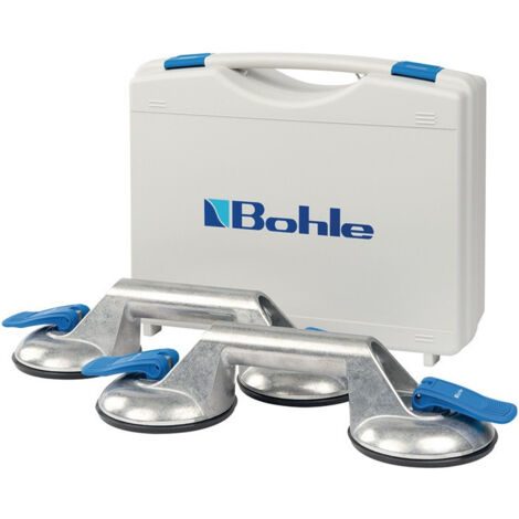 Set Ventouse 60kg Tête-D.120mm 3 Têtes Alu.2 St./Set VERIBOR