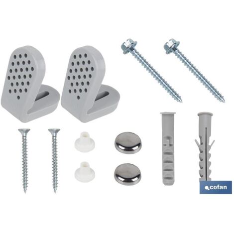 Set Viti Fissaggio WC e Supporto Orizzontale in Nylon