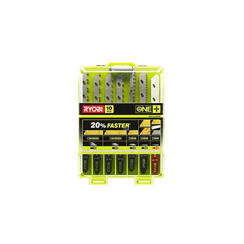 Image of Ryobi - RAK10JSB Kit 10 Universal-Stichsägeblätter 6/10/14/20/24TPI