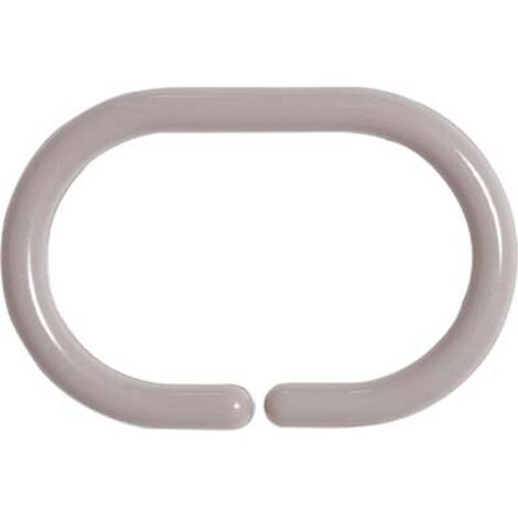 Set von 12 duschringen pp - taupe - Tendance