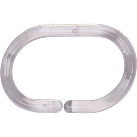 Set von 12 duschringen ps - transparent - Tendance