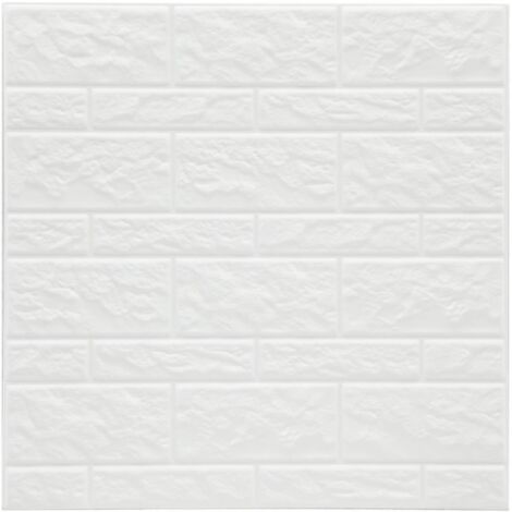 Set von 2 Aufklebern, Fliesen, Weiß, 30 x 30 cm Caro