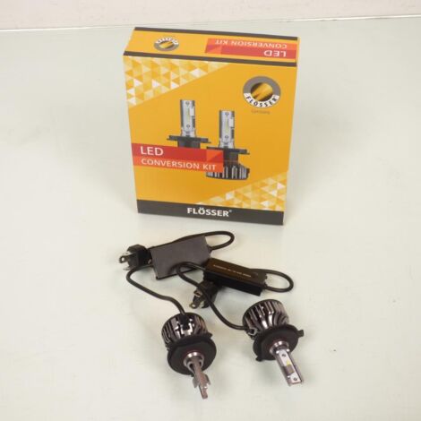 set von 2 led-birnen h4 p43t 12/24v flosser für motorrad 91625543