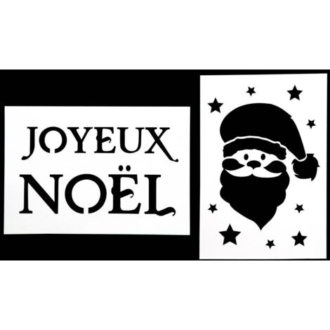 Set von 2 Weihnachtsschablonen 21X37 -