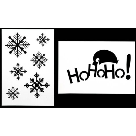Set von 2 Weihnachtsschablonen 21X37 -