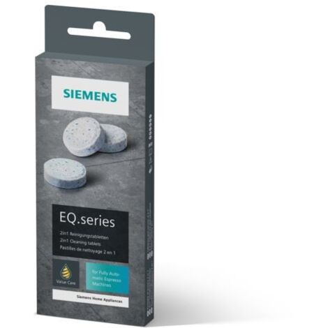 Set von 20 2 in 1 Reinigungstabletten für automatische Kaffeemaschinen EQ Siemens