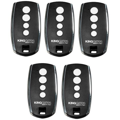 Set von 5 king gates stylo -gates 4k black fernbedienungen - drehcode, 433,92 mhz - stylo 4k