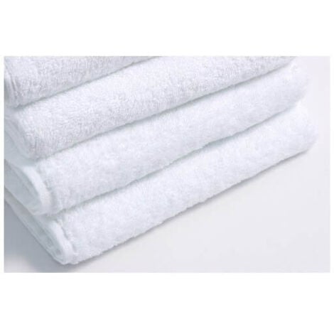 Set von 5 weißen Badetüchern 50 x100 cm 100% Baumwolle 500g/m2  2