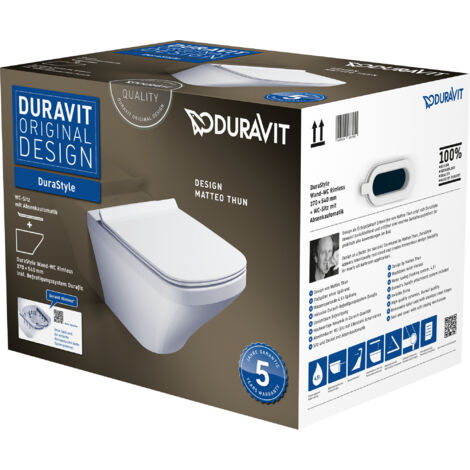 Set WC da parete DURASTYLE senza brida