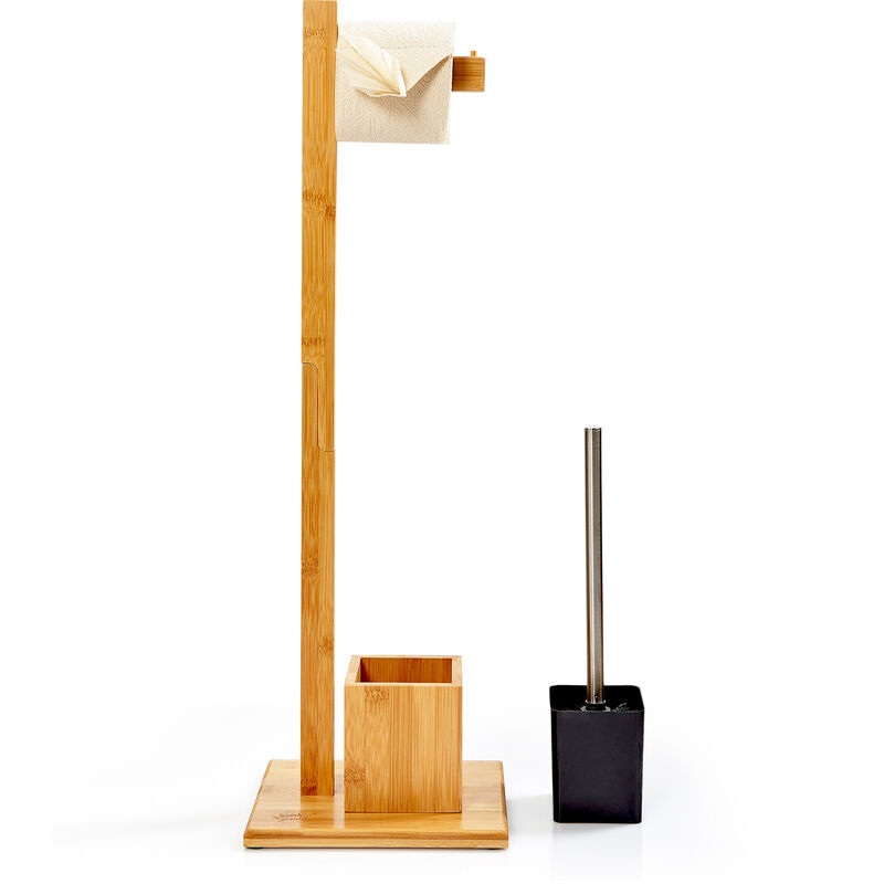 Set wc incl. scopino di bambù da 23x74x19,5cm