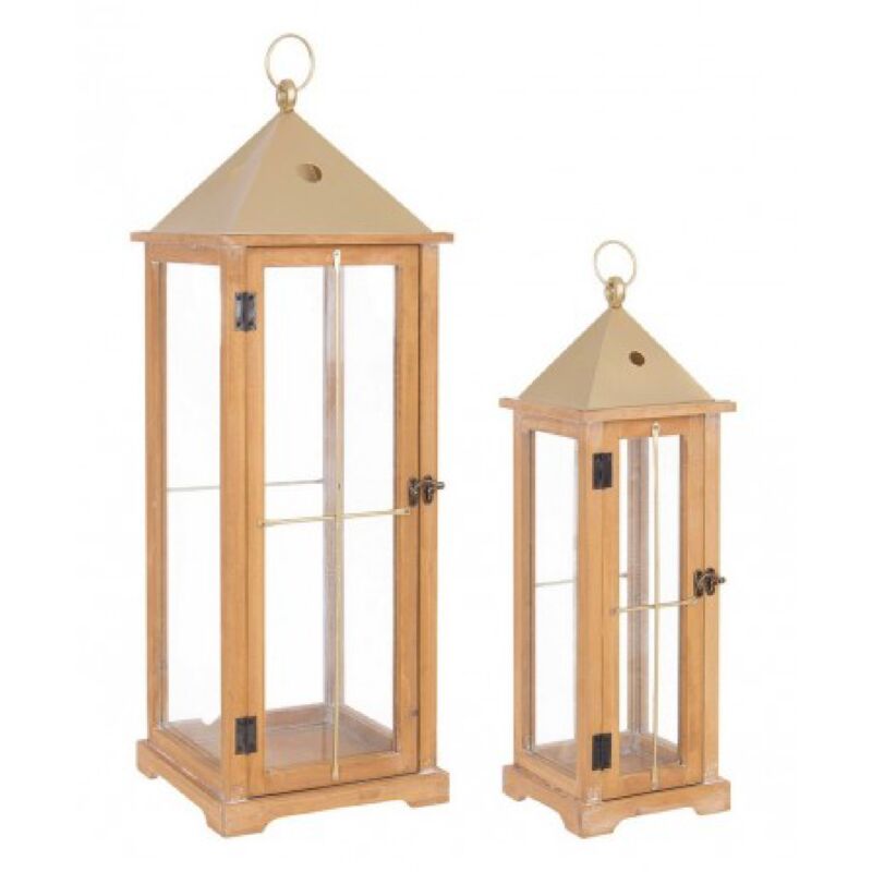 Bizzotto - Set 2 Lanterna Argento Alta - beatific