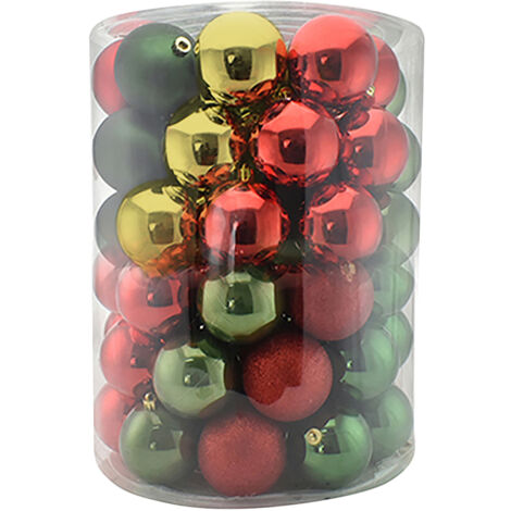 Set34 Palle di Natale Sfere Palline Natalizie 8cm Multicolore Decorazioni Albero