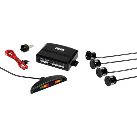 Setay S4, Kit 4 Sensori Parcheggio Con Display Digitale, 12V