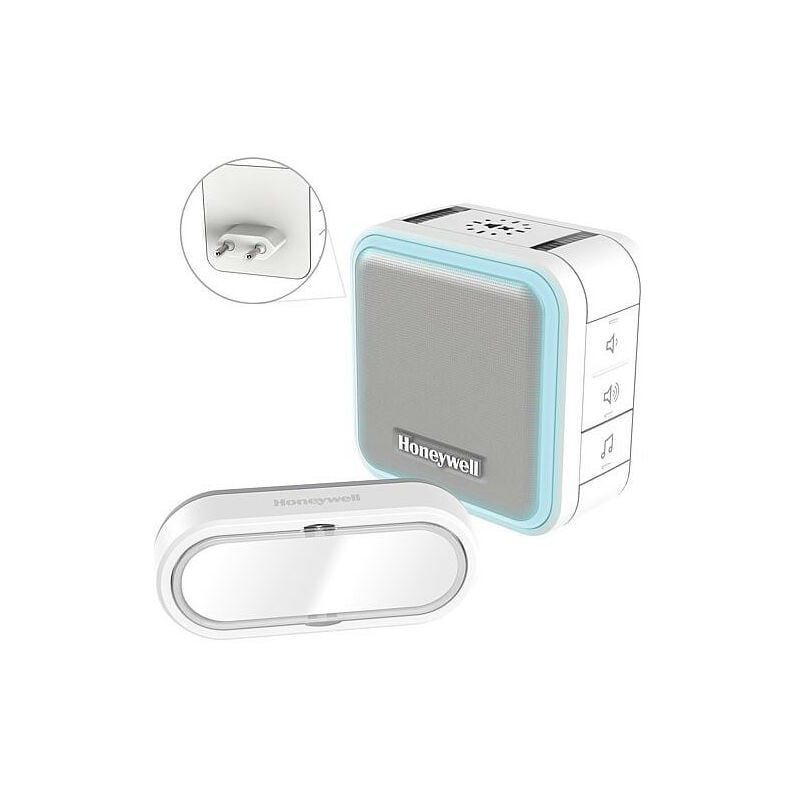 Honeywell - Setde prise Gong radio DC515SP2L serie 5 150m, blanc