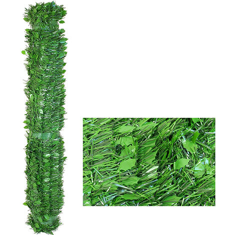 Seto artificial de hoja mixta - 1,5x40 mm - 1x3 m