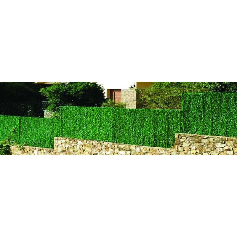 

Seto artificial de hoja fina 1x3m verde