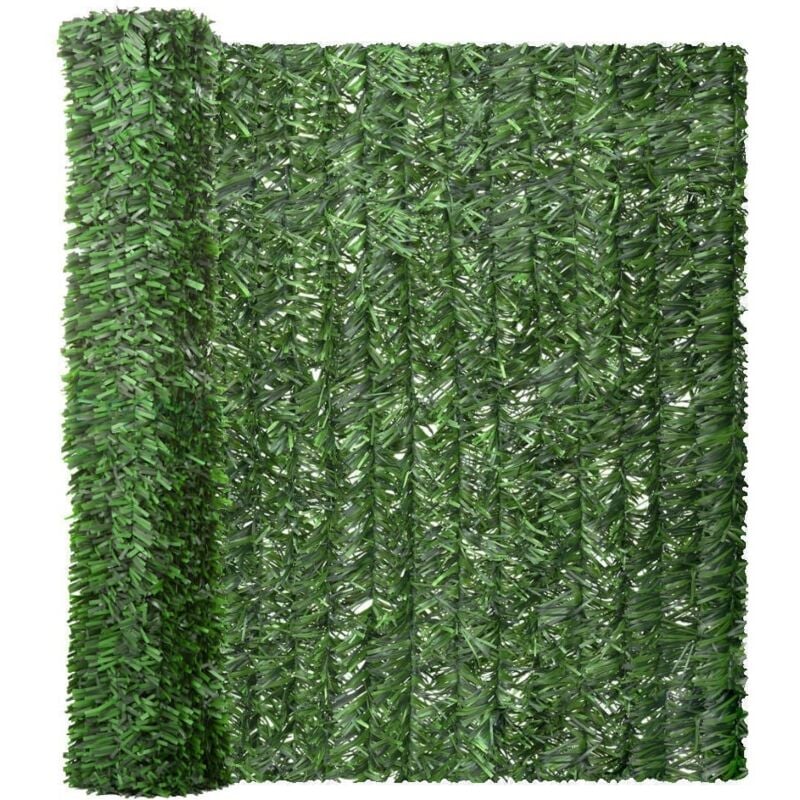 

Seto artificial ocultación verde de material plástico de 3x1,5 metros