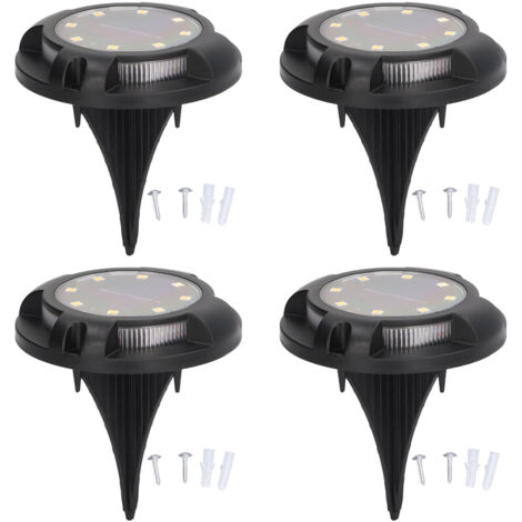 Sets 5-W-Solar-Gartenleuchten, farbige Farbverlaufsbeleuchtung, IP65 wasser- und staubdicht für Gärten, 8 warmweiße und blaue Lichter