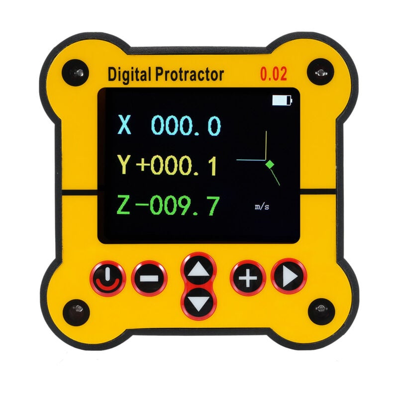 Rapporteur numérique, niveau électronique et jauge d'angle, outil de recherche d'angle, rapporteur, inclinomètre, résolution de 0,02°, outils de
