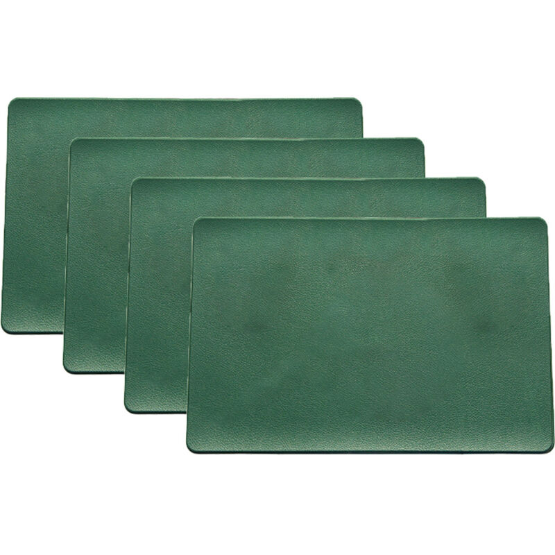 Sets de table en cuir, lot de 4, faciles à nettoyer, pour table de cuisine, table de salle à manger et table de conférence.