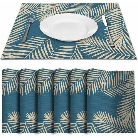 Sets de table en feutre lavables, 18 pièces/ensemble, sacs à couverts  Cowijk en verre, tampons isolants, tapis absorbants en polymères non alds -  AliExpress