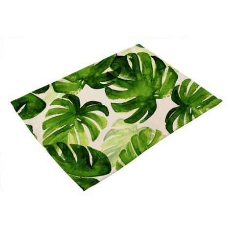 Sets de table lavables coton-ramie motifs tropicaux – Protection table, décoration exotique
