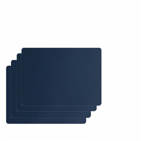 Sets de table lavables, sets de table faciles à nettoyer, sets de table en similicuir, résistants à la chaleur et double face  Ensemble de 4 sets de table en similicuir avec sous-verres