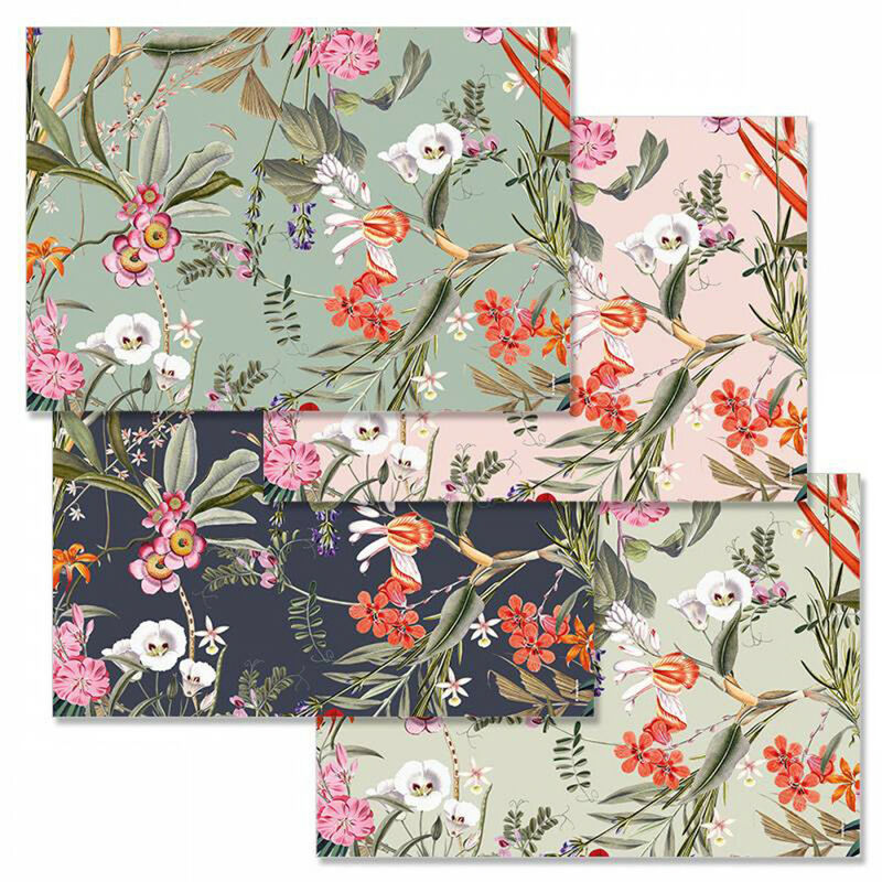 sets de table papier pa design multicolore floral luxe - multicolore