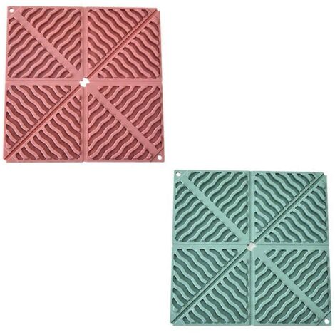 Sets de table pliables, dessous de plat isolants, dessous de verre A