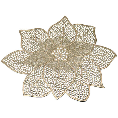 Sets de table ronds décoratifs 2 pièces Sets de table lavables Sets de table Bauhinia Décorations de mariage