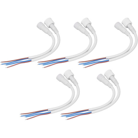 Sets mit je 2-poligen wasserdichten elektrischen Steckverbindern (Stecker und Buchse) – Schnellanschluss-Kabelverbinder