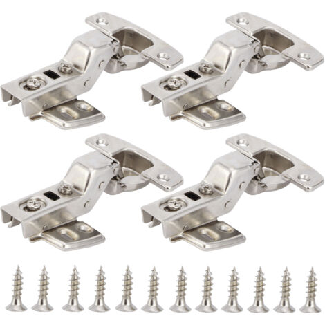 Sets Soft-Close-Scharniere für Küchentüren aus kaltgewalztem Stahl, Abmessungen 11,3 x 7,2 x 3,6 cm
