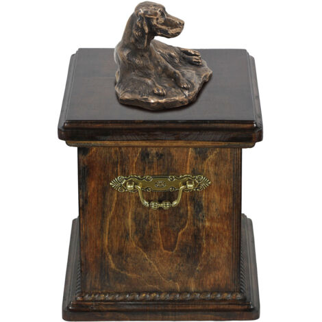 Setter inglese, Laverack - urna per ceneri di cane, urna con statuetta, urna elegante in stile classico di Art-Dog
