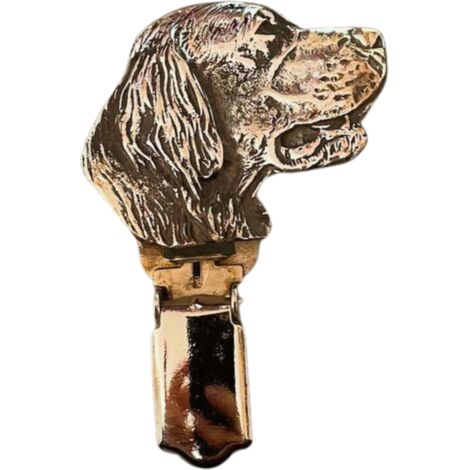 Setter Irlandais - Broche avec clip, porte-dossard, cadeau pour exposition canine par Art-Dog