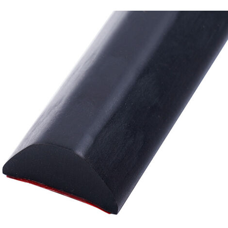 Seuil de douche étanche, joint en silicone, adapté aux plans de travail de cuisine, salles de bains, sols, baignoires (100 cm, noir)