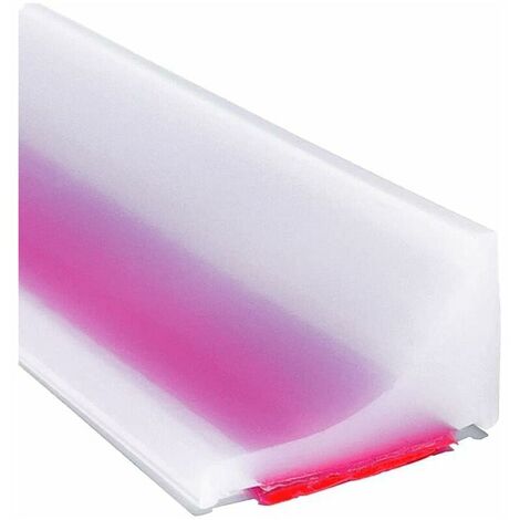 Seuil de douche transparent 2 m et système de rétention en silicone Seuil de douche anti-débordement Adhésif en caoutchouc Barrage d'eau Joint de porte étanche pour sol de salle de bain