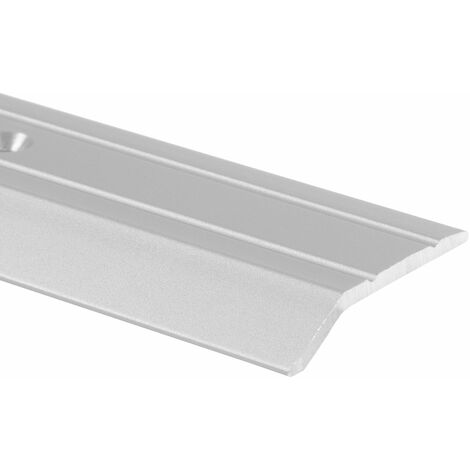 Seuil en aluminium Pour des épaisseurs de revêtement jusqu'à 5 mm Argent 30 mm - Argent