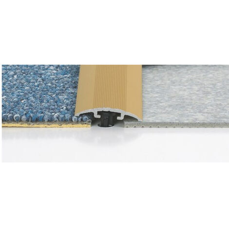 Seuil Invisifix aluminium 30mm – Fixation invisible et esthétique épurée – Longueur 93cm pour transition de sols – Romus