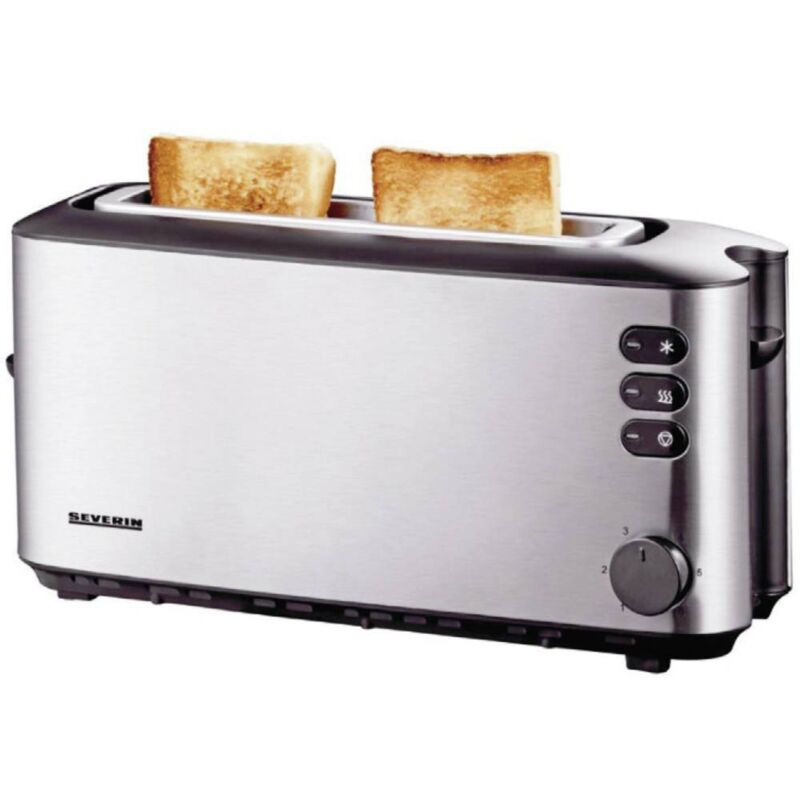 Grille-pain à fente large Severin at 2515 acier inoxydable (brossé), noir