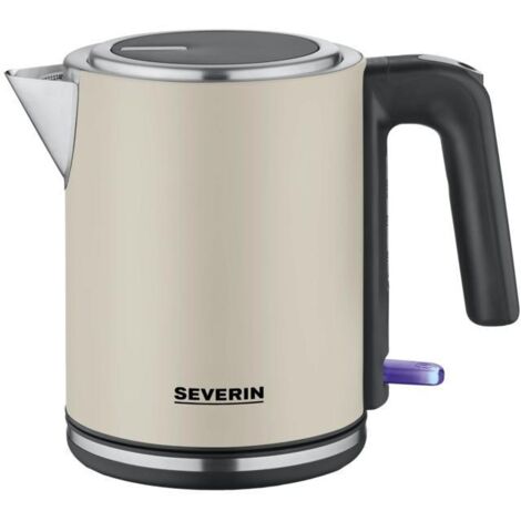 Severin 9577 Bouilloire sans BPA, voyant lumineux beige, noir