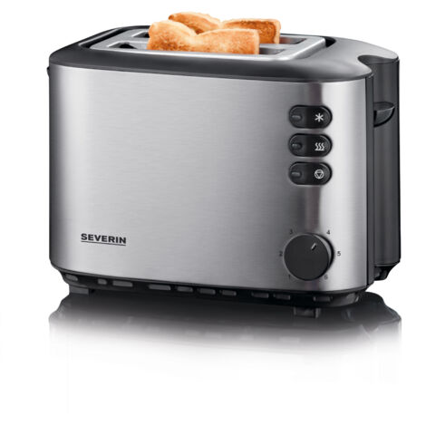Severin AT 2514 tostadora 2 rebanada(s) 850 W Plata