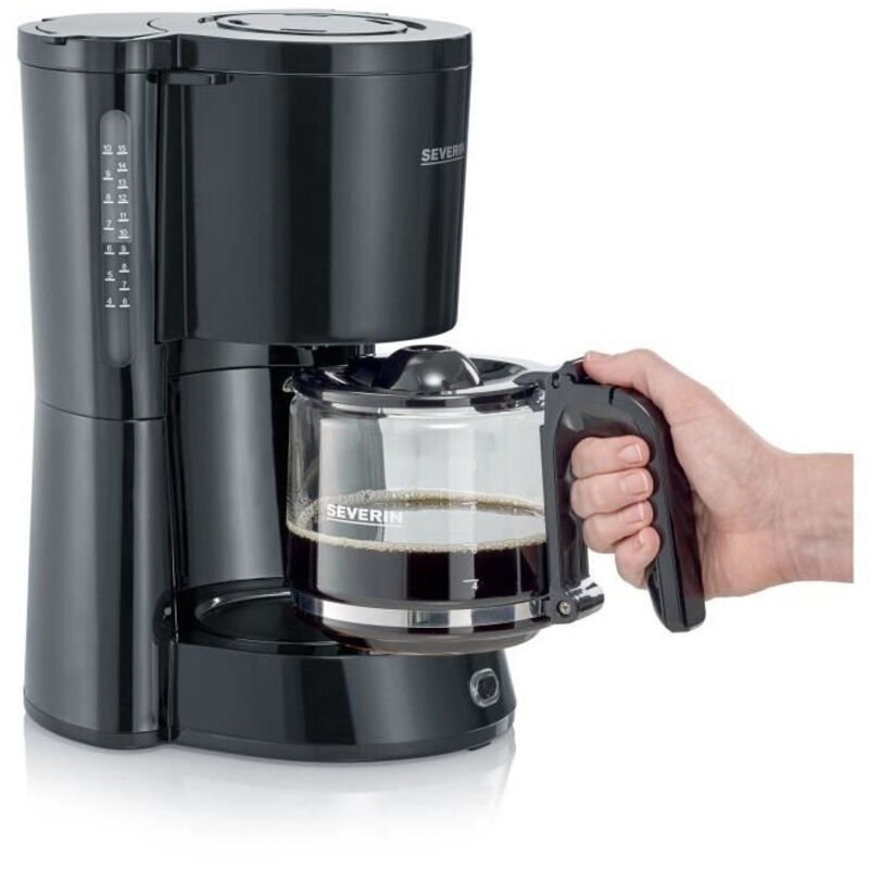 Severin - Ka 4815 Type Cafetera Para Filtros De Café Molido, 1.000 W, 10 Tazas, Incluye Jarra De Cristal, Negro En Oferta Severin - Cafetera De Goteo, Jarra De Cristal 1 L Ka 4815 Negro 1000 W - Negro