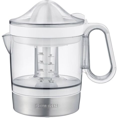 Severin CP 3535 spremiagrumi Spremiagrumi manuale 40 W Acciaio inox, Bianco
