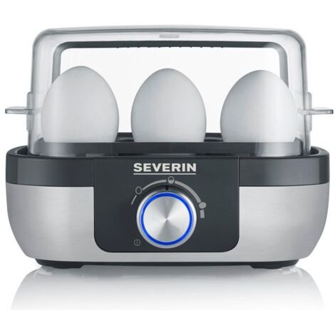 Severin EK 3169 Pentolino per uova 6 uovo/uova 420 W Nero, Acciaio inox